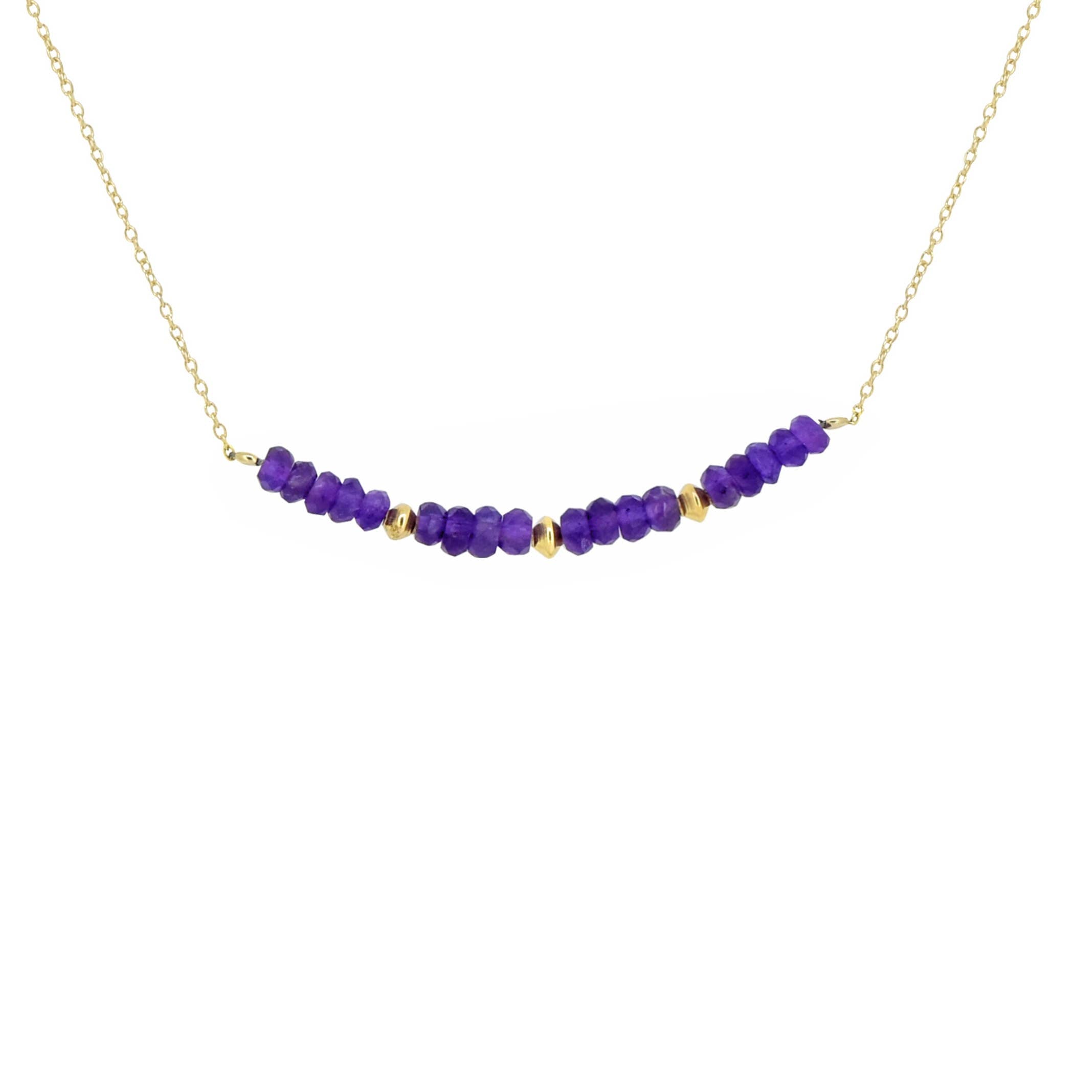 MÍSTIKA AMETHYST ORCHID THREAD NECKLACE