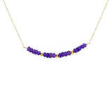 MÍSTIKA AMETHYST ORCHID THREAD NECKLACE