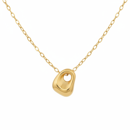Místika Sculpted Gold Pendant Necklace