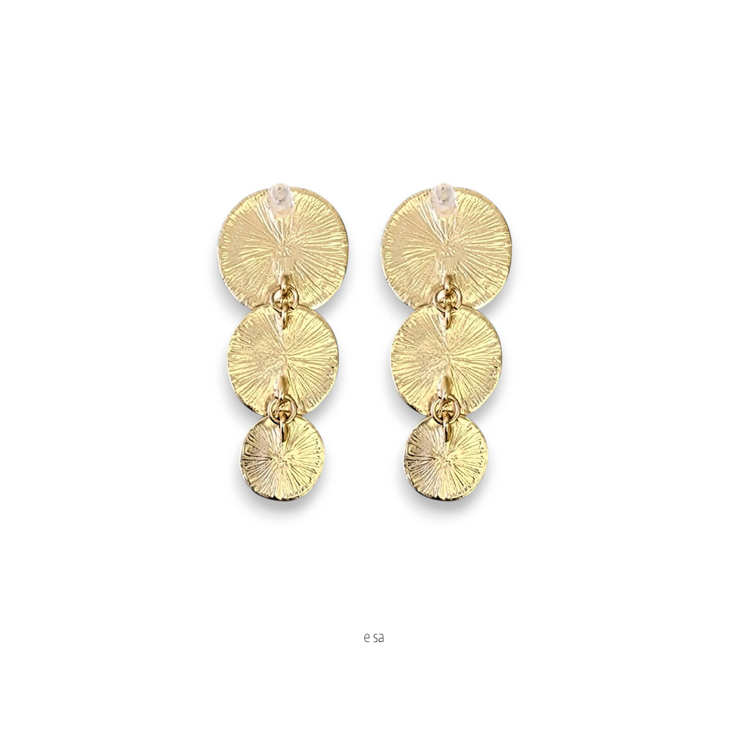 MÍSTIKA GOLD DISC EARRINGS