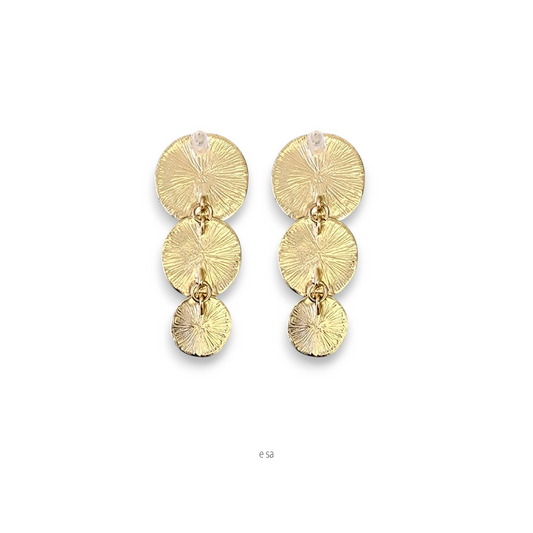 MÍSTIKA GOLD DISC EARRINGS