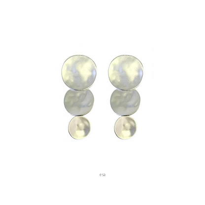 MÍSTIKA SILVER DISC EARRINGS