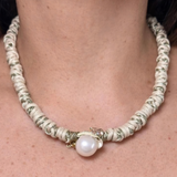 MÍSTIKA RAFFIA & PEARL MATCHING SET