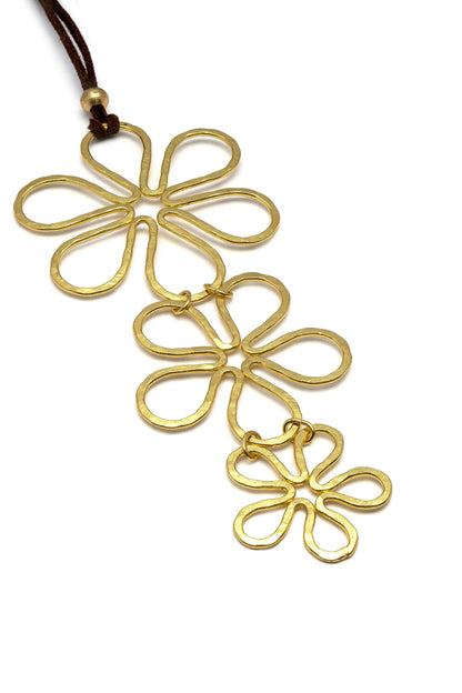 VESTOPAZZO THREE FLOWER NECKLACE