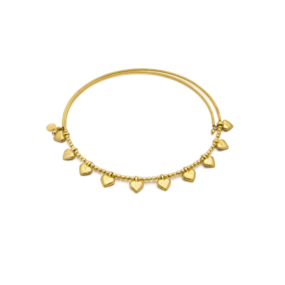 VESTOPAZZO HEART CHARM CHOKER
